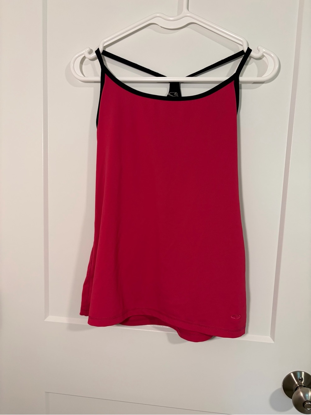 Champion size large pink and black active tank top